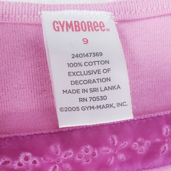 Vintage Gymboree Girls Top Size 9 Pink Short Sleeve - Picture 5 of 7